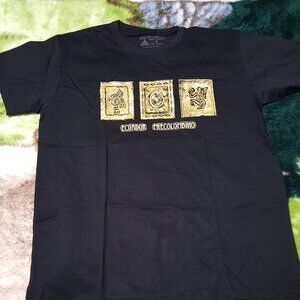 Pre-Colombino Ecuador T-Shirt Medium Black Unisex 100% Cotton